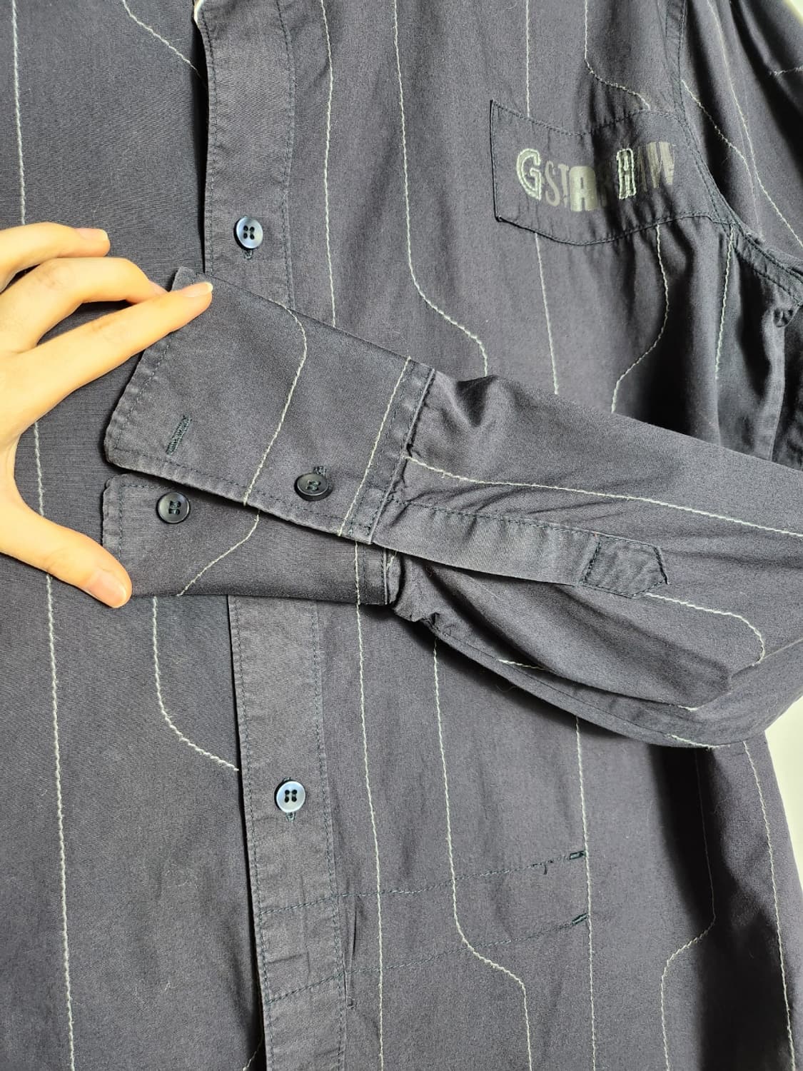 지스타 로우 데님 셔츠 상품이미지4