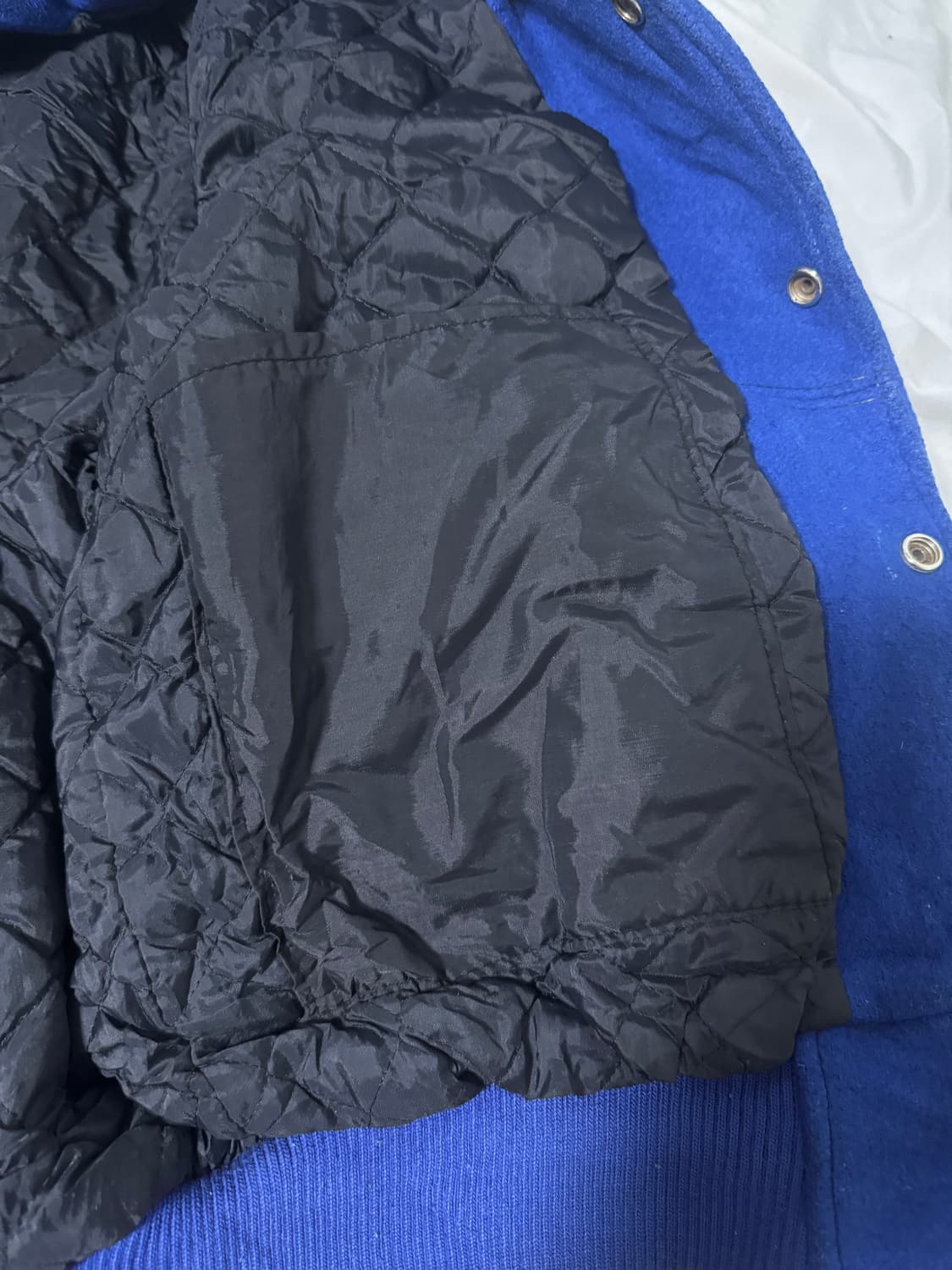 빈티지 캐나다 메이드 하키 팀 자수 패치 바시티 자켓 상품이미지8