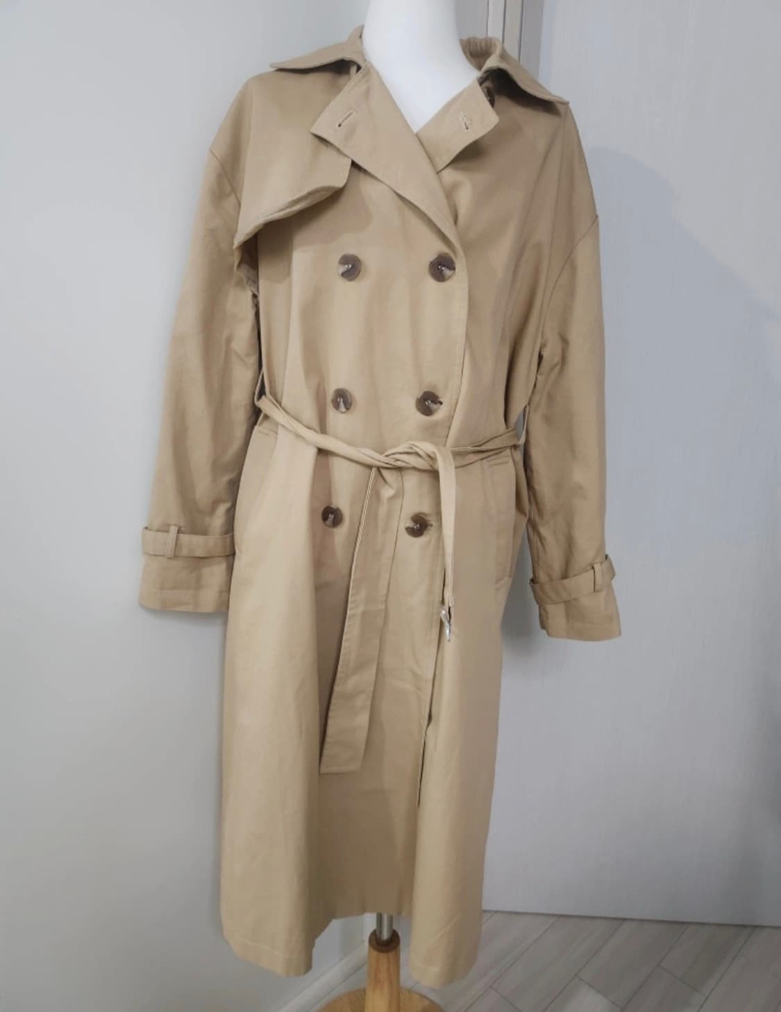 빈티지 베이지 트렌치 코트 상품이미지2