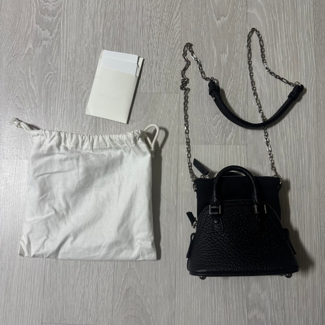 메종마르지엘라 5AC 베이비 백 블랙 상품이미지2