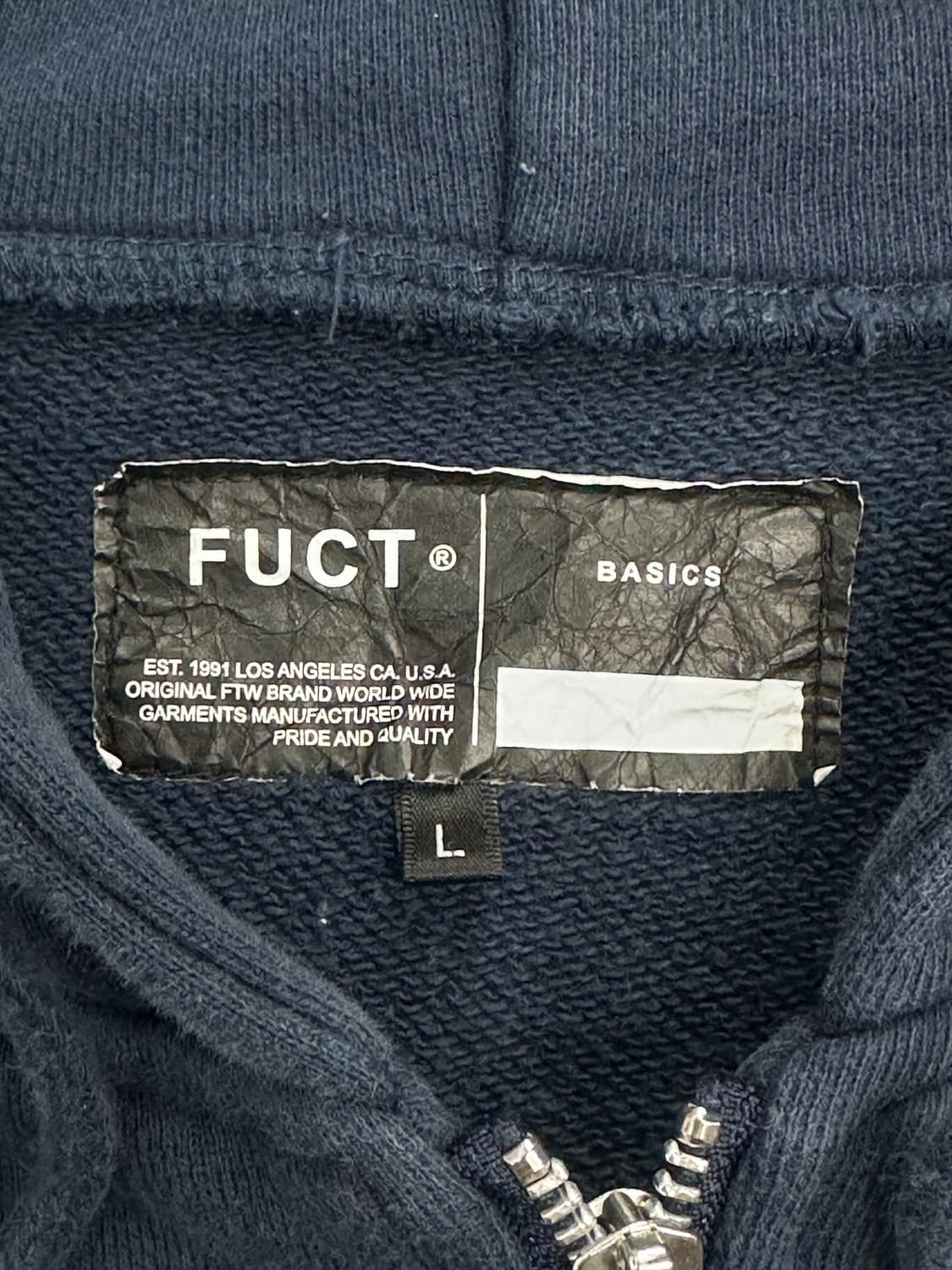 00s FUCT 베이직 후드집업 L 상품이미지6