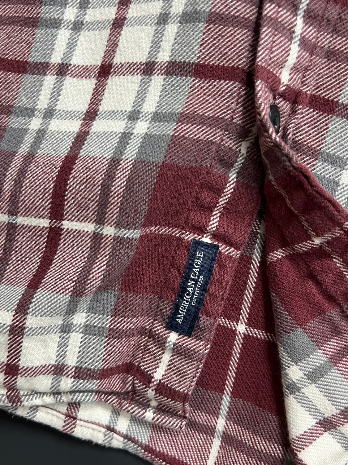 American Eagle 플란넬 체크 셔츠 상품이미지3