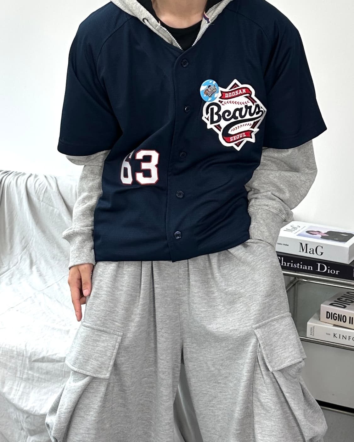 두산베어스 김택연 원정 유니폼 2XL 상품이미지2