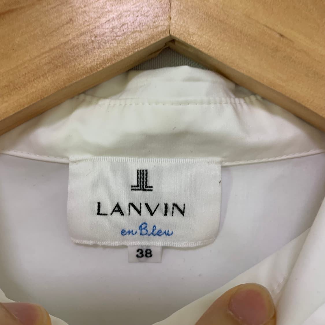 LANVIN 랑방 화이트 셔링 소매 리본 디테일 셔츠 블라우스 상품이미지7