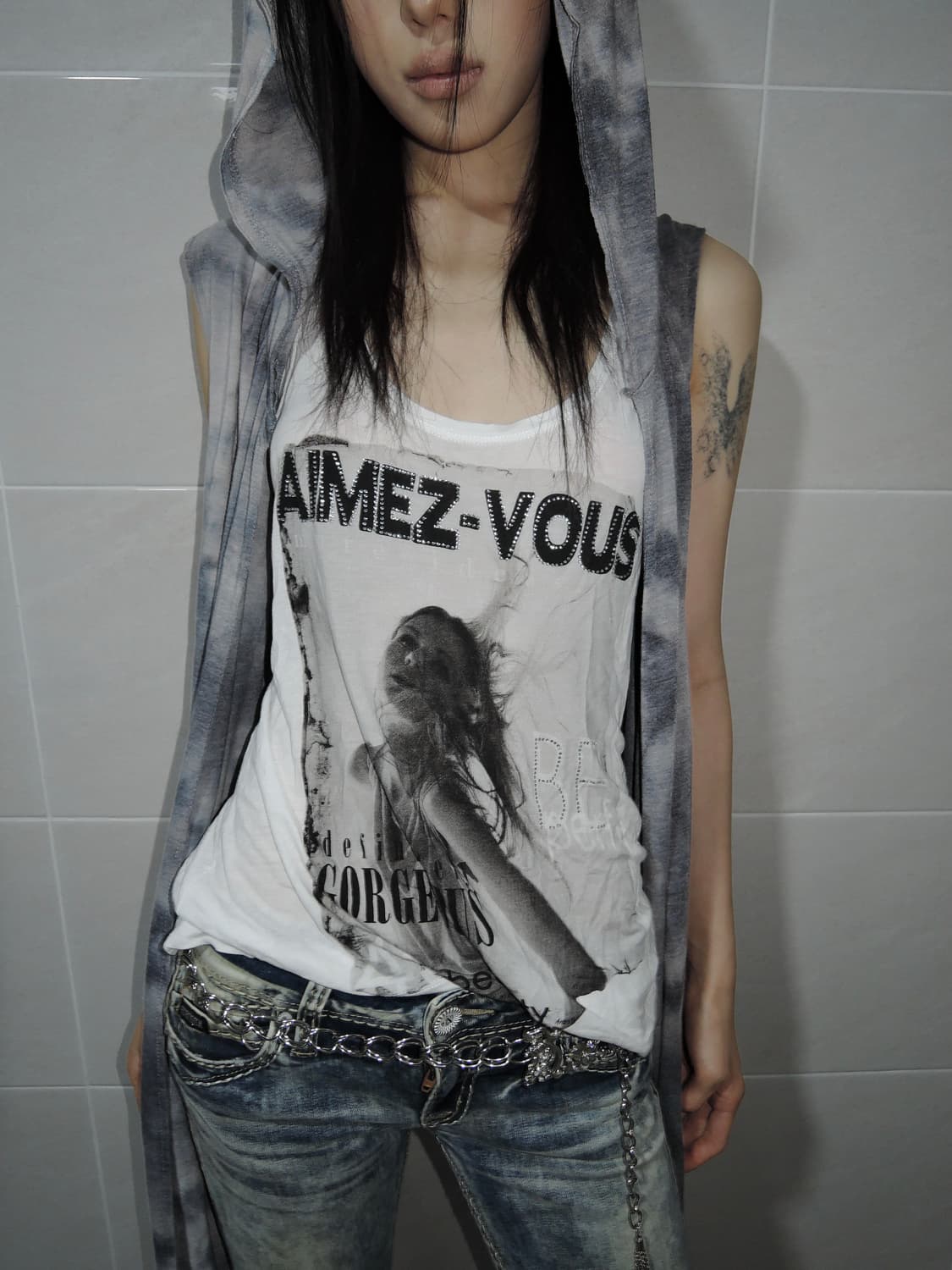 Cubic graphic Tank Top 상품이미지3