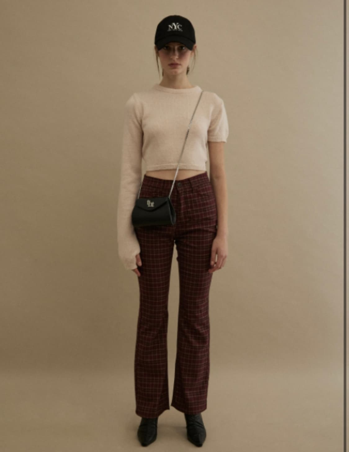 threetimes 언발란스 모헤어 니트 탑 상품이미지1