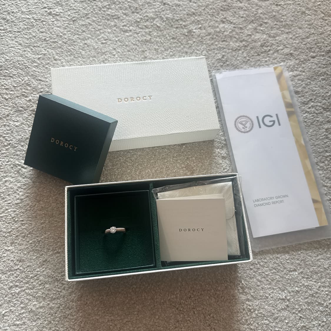 1.05ct 스트링 랩 다이아몬드 반지 14K (구매가 약126만원 상품이미지10