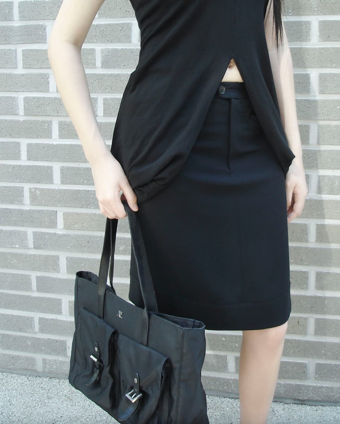 COURREGES double pocket nylon tote bag 상품이미지9