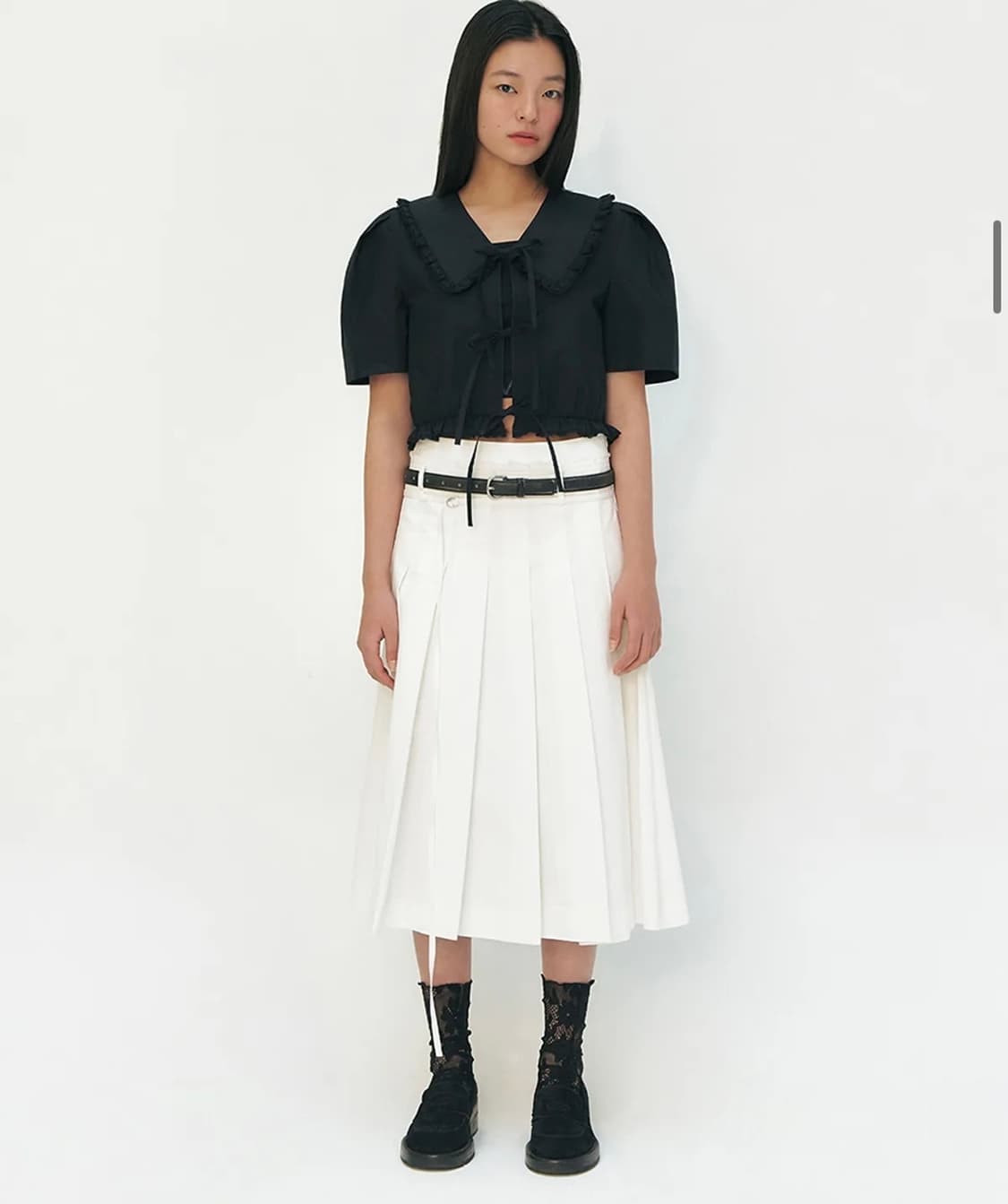 그로브 모리스 블라우스 블랙 상품이미지1