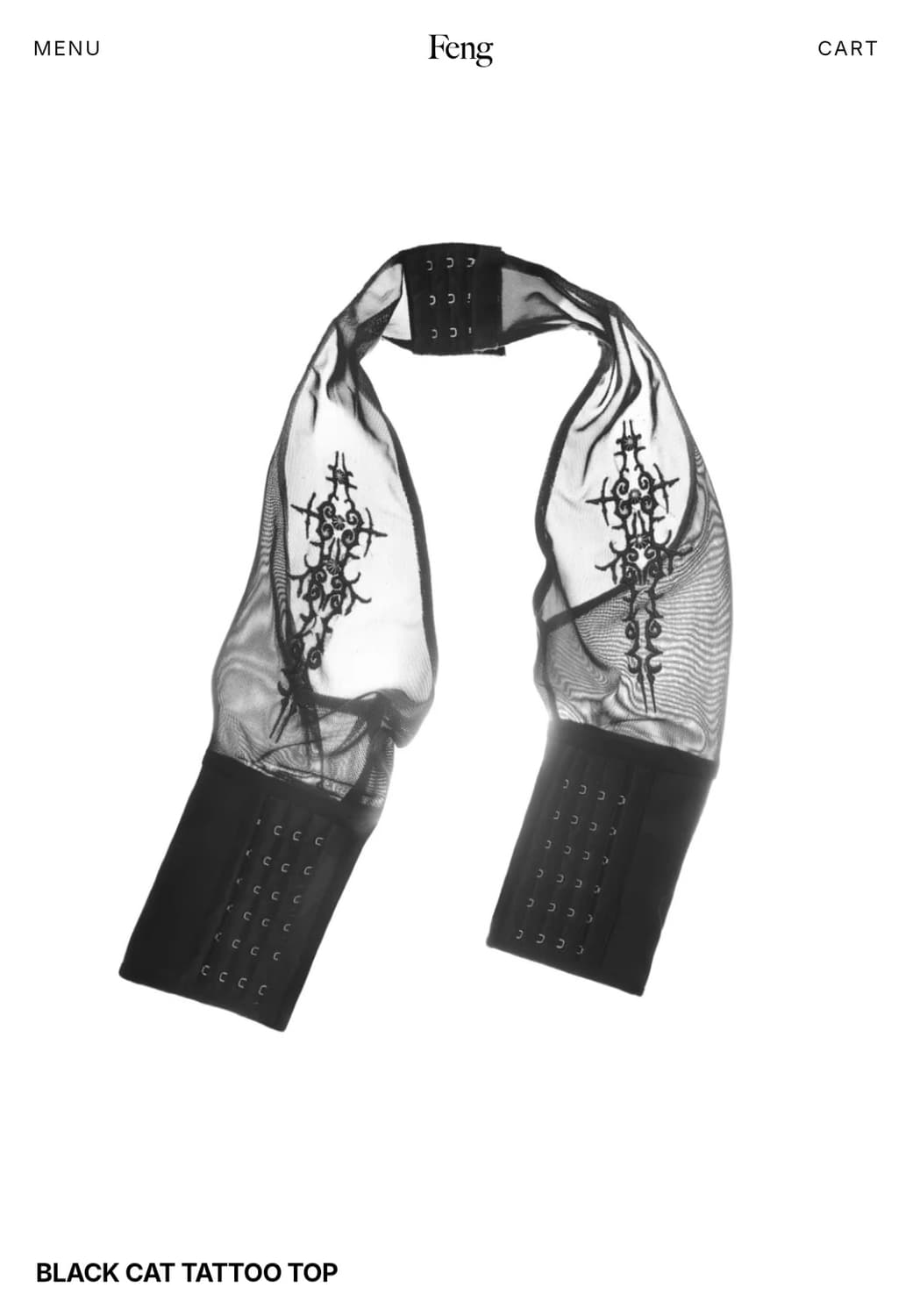 구해요) black cat tattoo top 상품이미지1