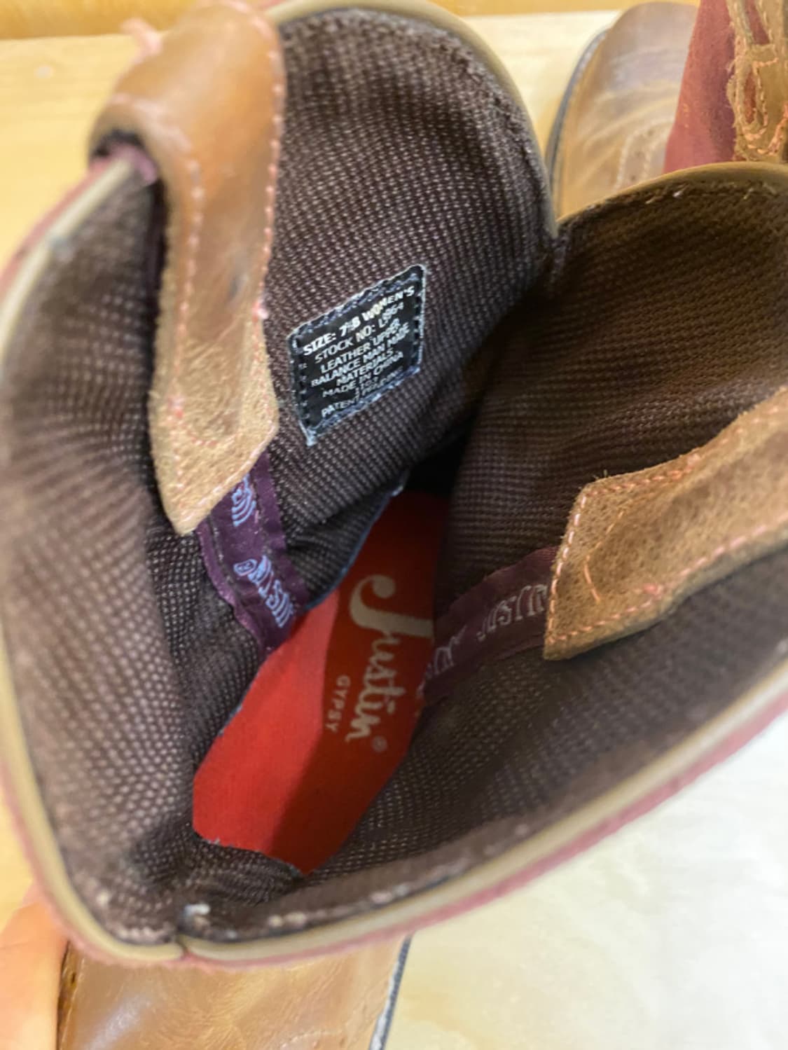 JUSTIN BOOTS square toe western boot 상품이미지8