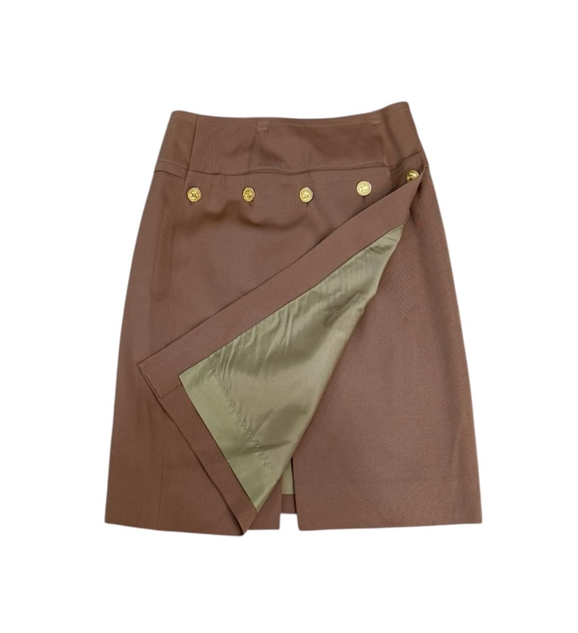 올드 셀린느 90s 금장버튼 랩 스커트 상품이미지3