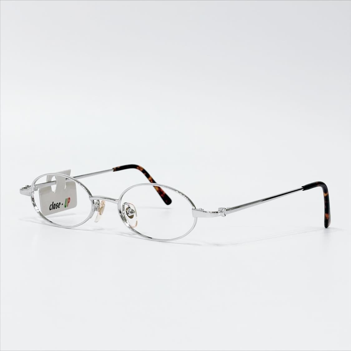TOP 실버 오벌 메탈 데드스탁 빈티지안경 상품이미지2