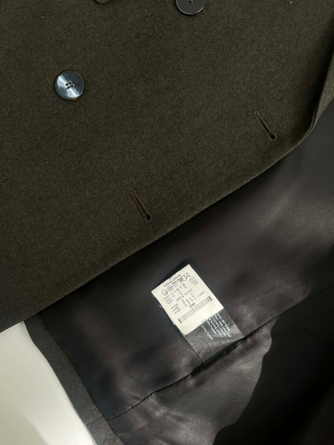 [2] 띠어리 20년 신형 한섬 더블 브레스티드 울 블레이져 자켓 상품이미지6