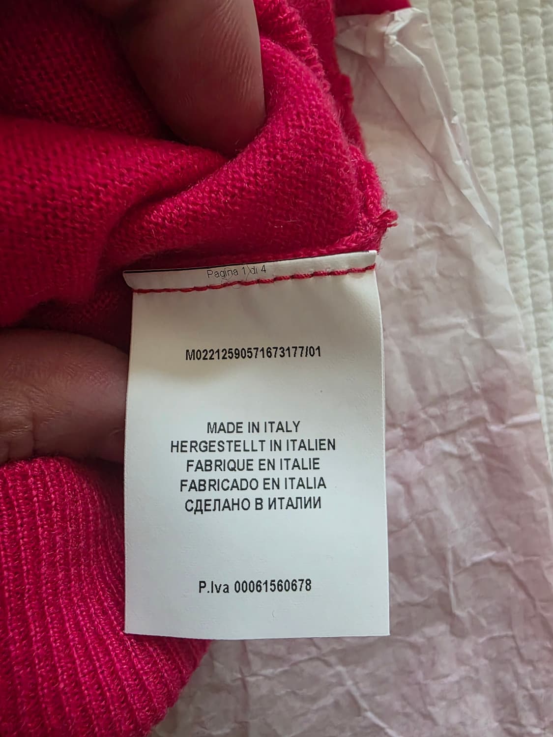 (새상품) 그란사소 캐시미어 니트 상품이미지6