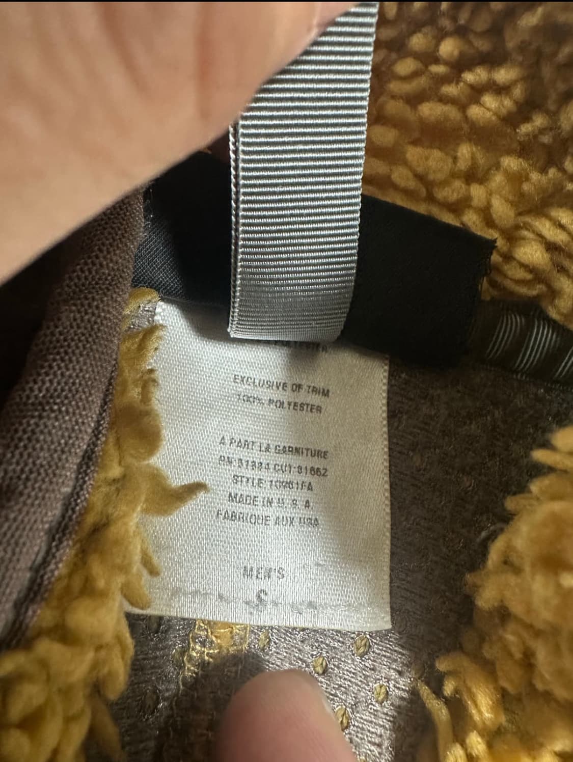 파타고니아 딥파일 골드 s사이즈 입니다.  상품이미지5