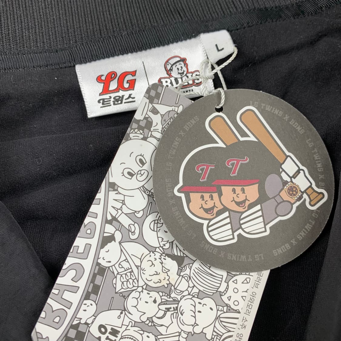 LG트윈스 x 빠더너스 덕아웃 자켓 검빨 (데드스탁)  상품이미지4