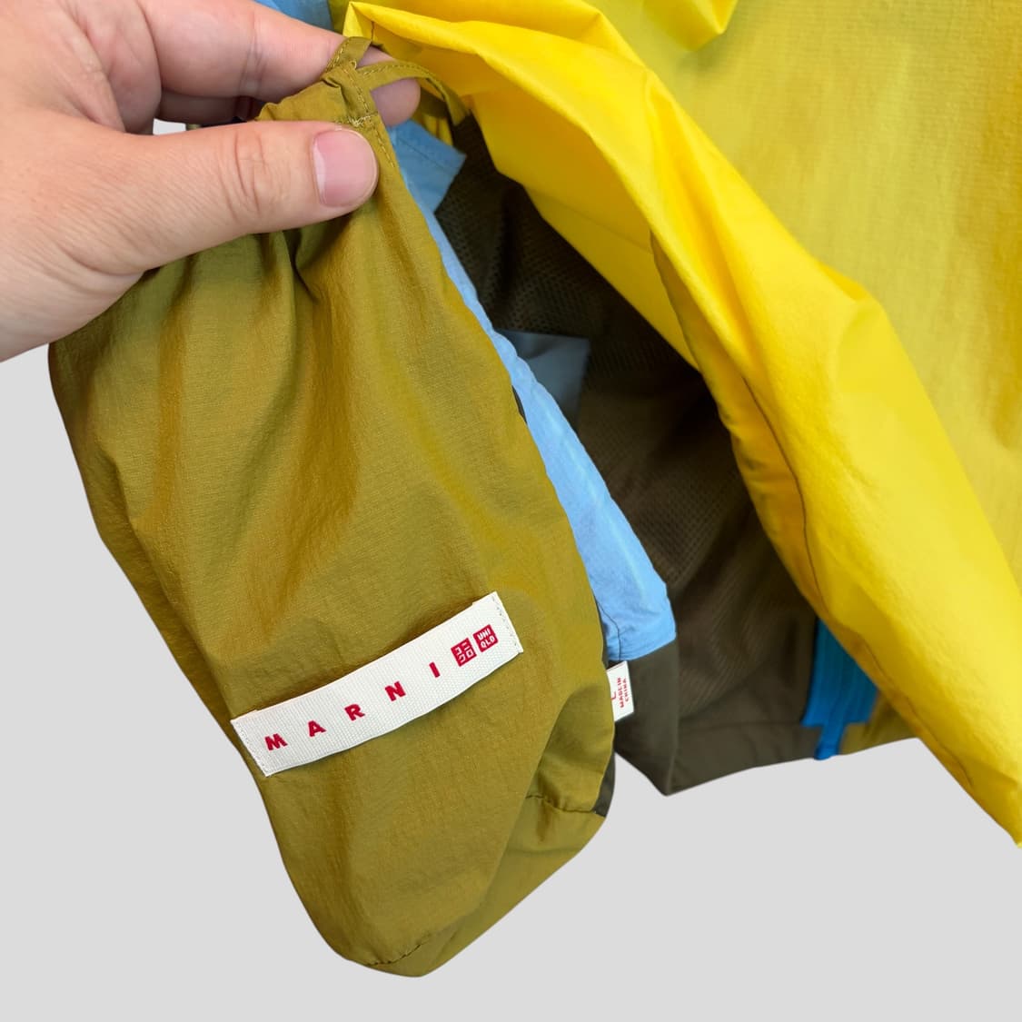 (L)유니클로 마르니 컬러블록 포켓터블 파카 상품이미지7