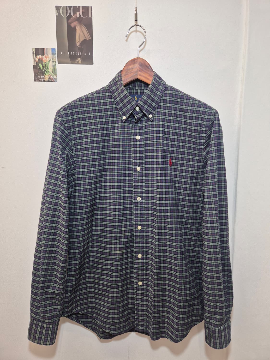 랄프로렌의 매력적인 체크 패턴 셔츠  M
사이즈  상품이미지1