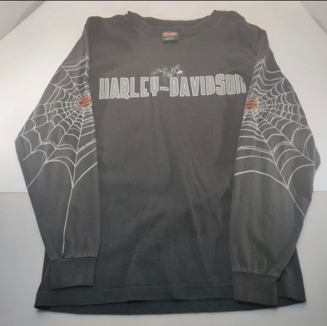 🇺🇸M ) 할리 데이비슨 스파이더 웹 롱슬리브 상품이미지1