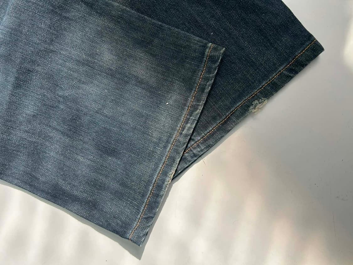 [34/30] 리바이스 501 워싱 스트레이트 데님 진 팬츠 상품이미지8