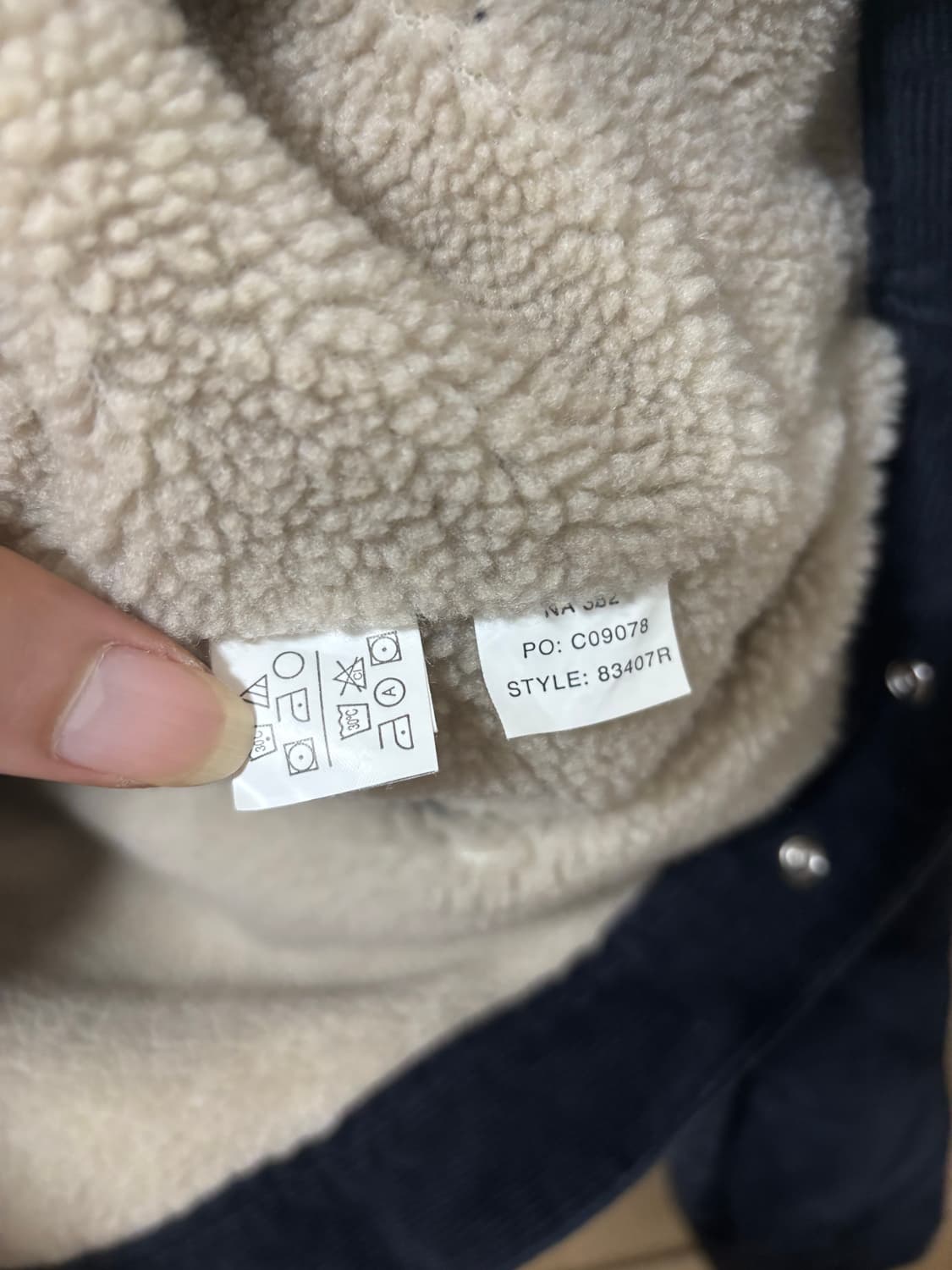 CHAPS 랄프로렌 챕스 코듀로이 털 안감 자켓 상품이미지8