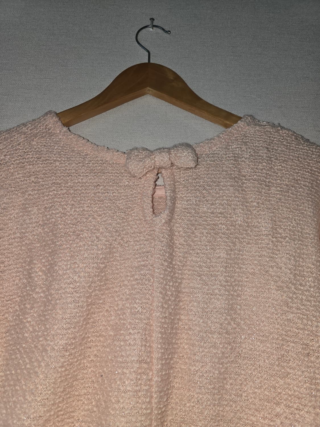 Colza 백리본 핑크 니트 상품이미지2