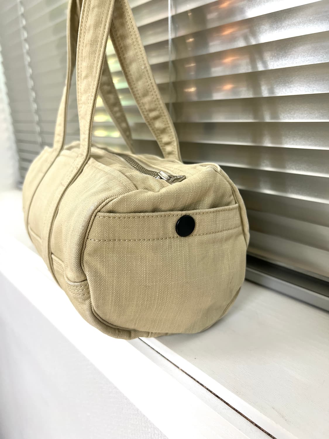 PORTER-CANVAS BOSTON BAG M (Beige)  상품이미지5