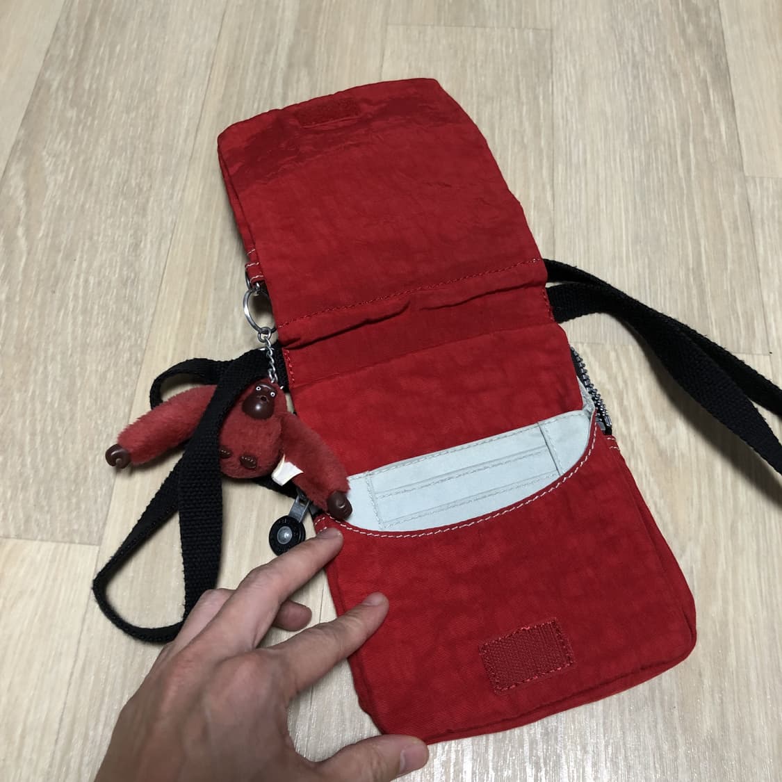 (ONE SIZE) 키플링 KIPLING 미니 스퀘어 크로스백 레드 상품이미지6