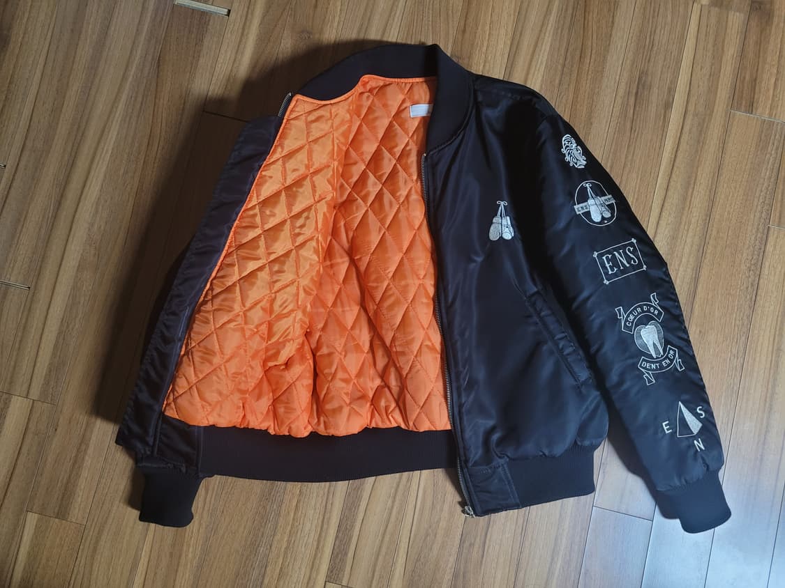 vtg 블랙 봄버 자켓 상품이미지5