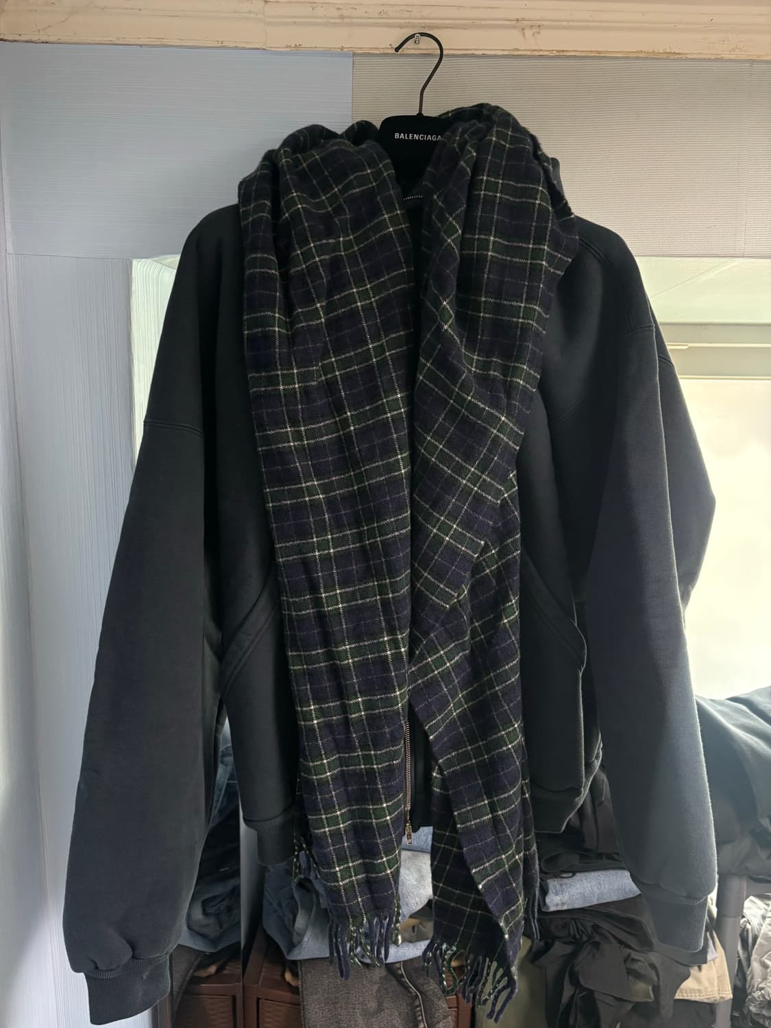 발렌시아가 유니티 스포츠 아이콘 스카프 집업 후드 2사이즈 상품이미지1