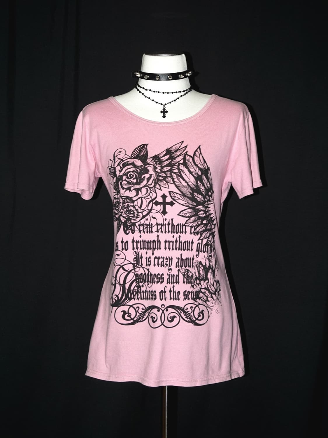 gothic lettering graphic t  상품이미지1