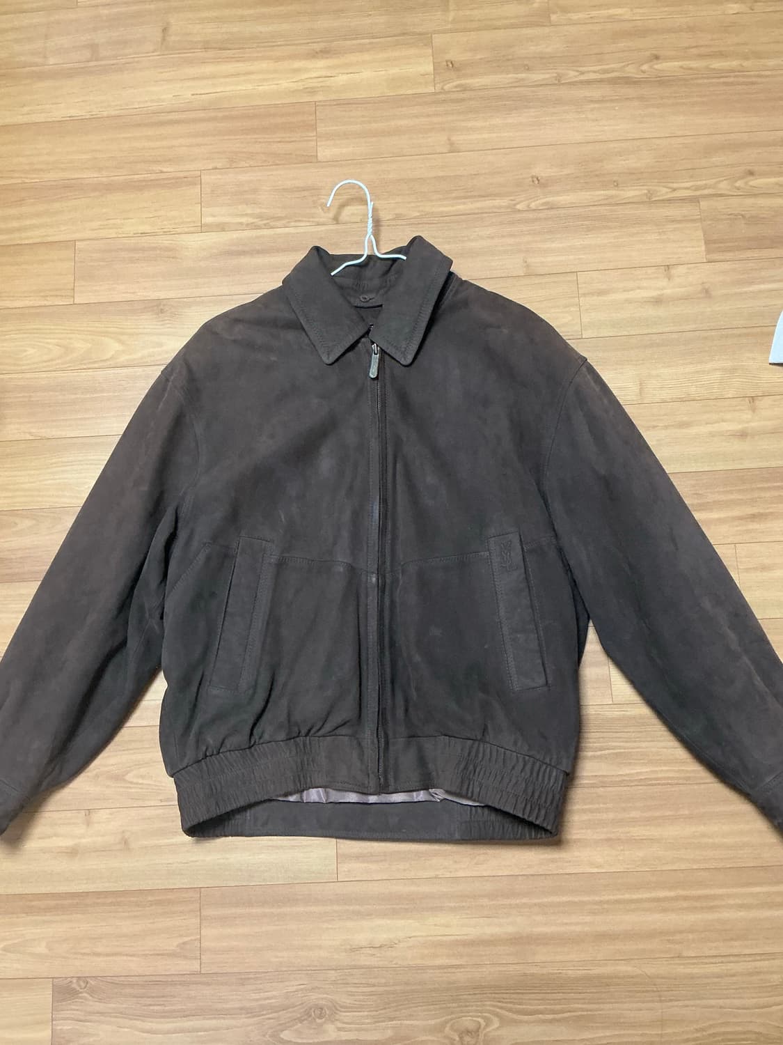 입생로랑 양가죽 스웨이드 블루종 상품이미지1