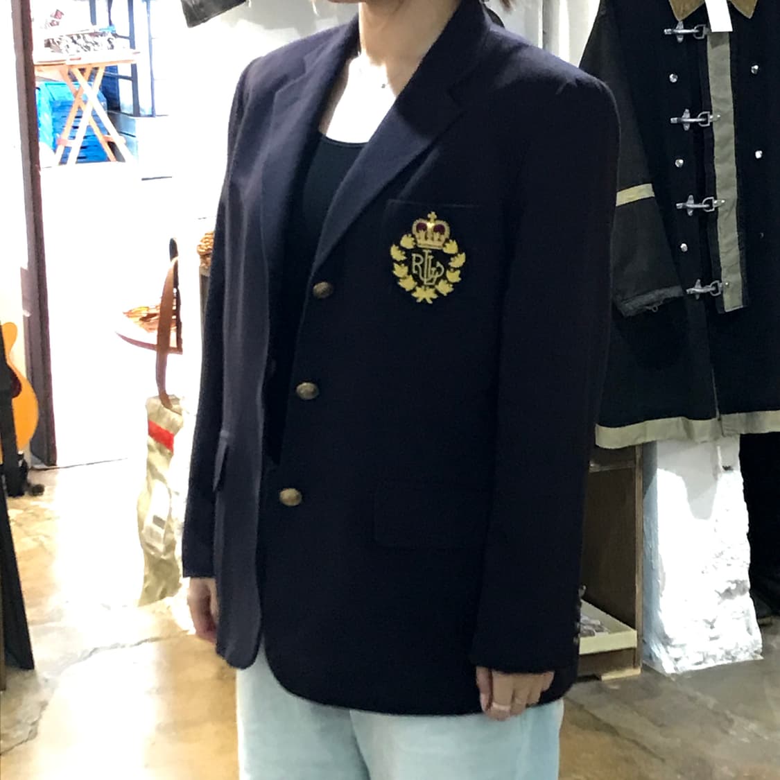 폴로랄프로렌 금장 3버튼 네이비 블레이저 남성 102 여성 66 상품이미지9