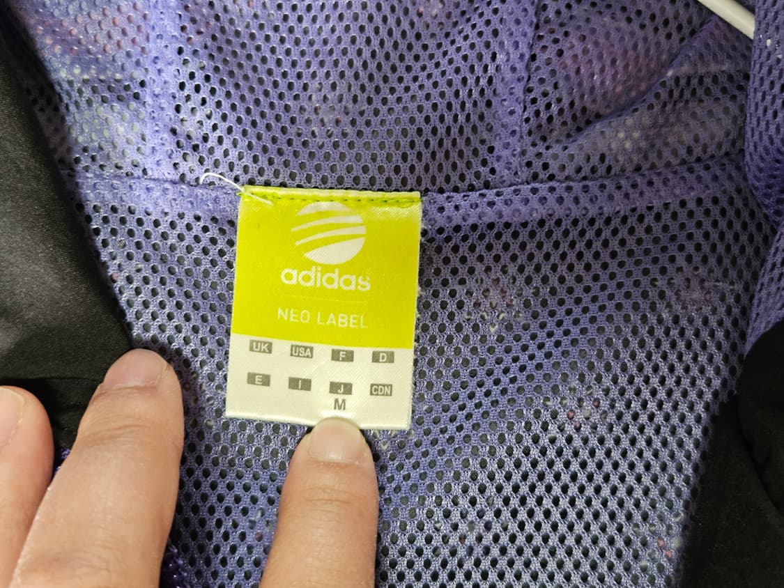 💜희귀 대대장급💜일본 아디다스 에스닉 페이즐리 바람막이 퍼플M/모리걸 상품이미지5