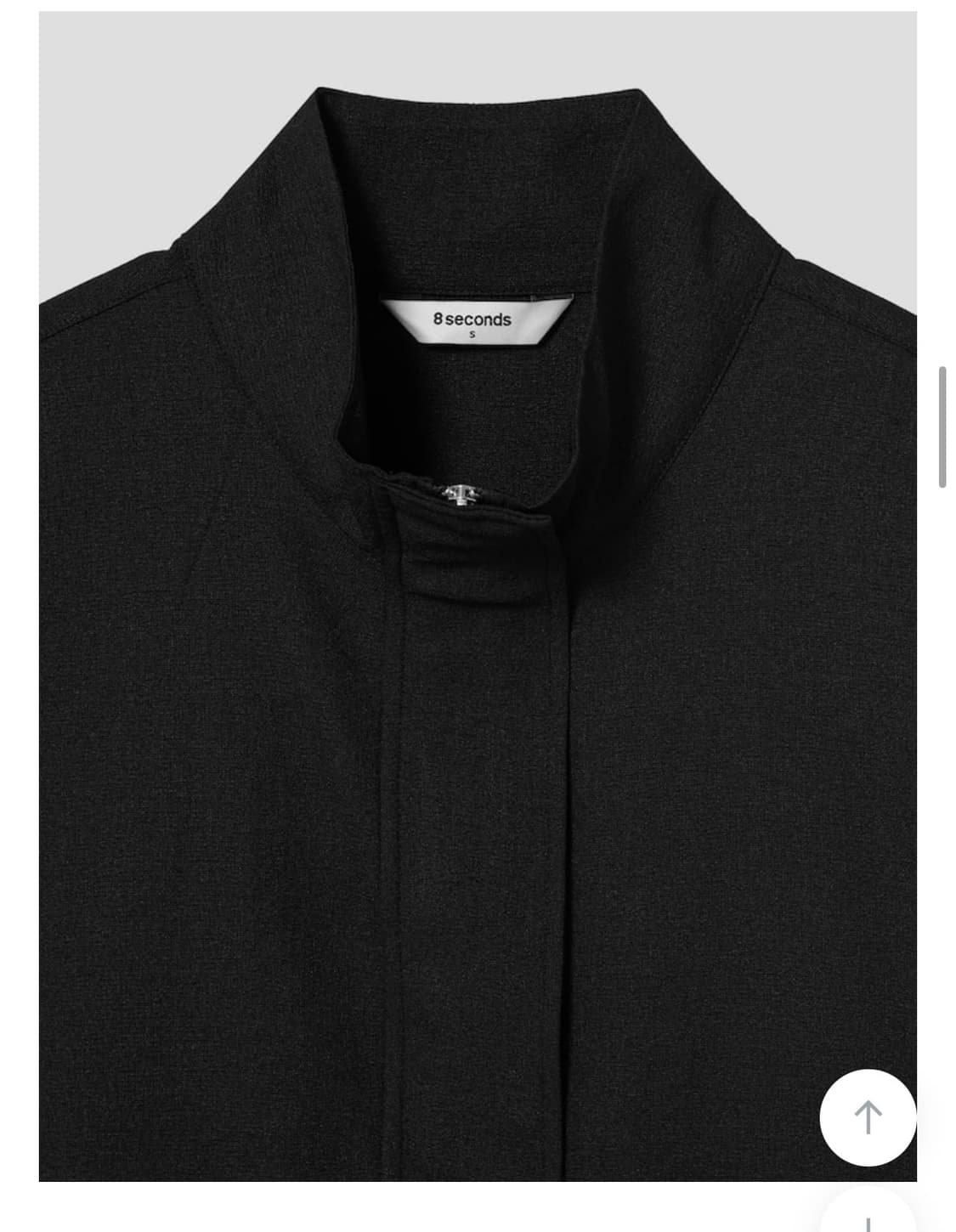 폴리 하이넥 점퍼 블랙 상품이미지2