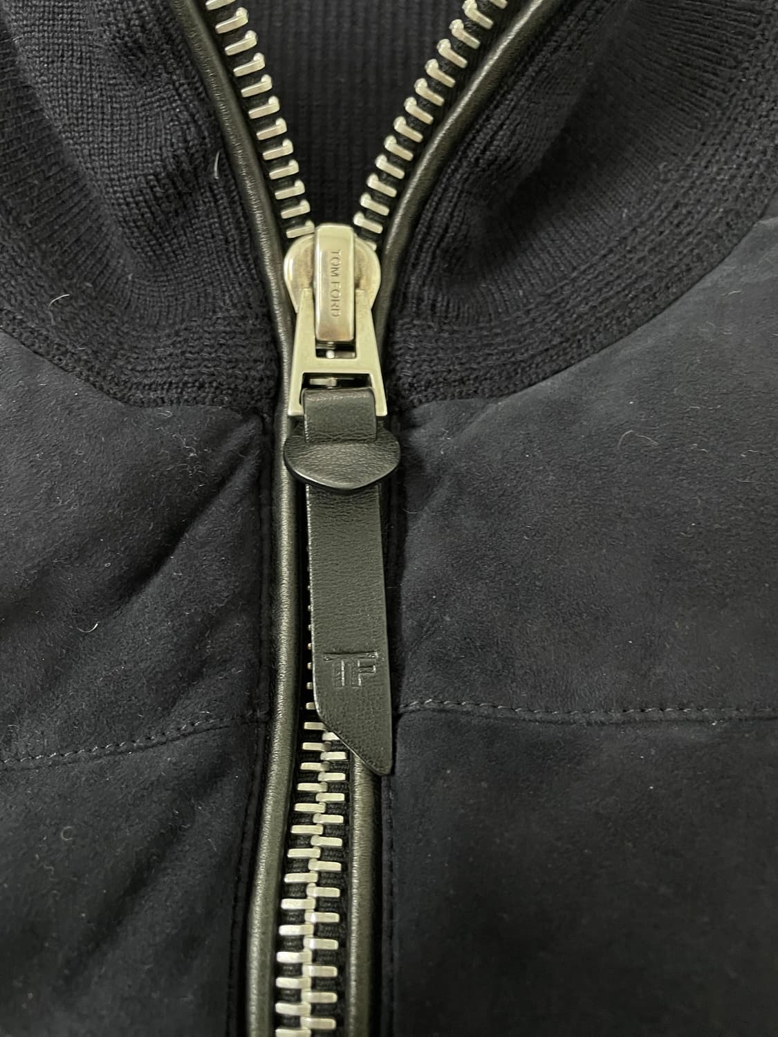 새상품 톰포드 스웨이드 캐시미어 니트 패딩 구스다운 54 옷걸이O 상품이미지3