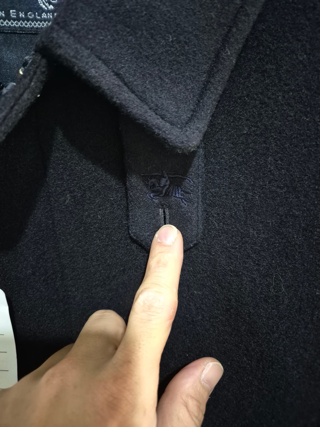 버버리 모직블루종 새상품 상품이미지5