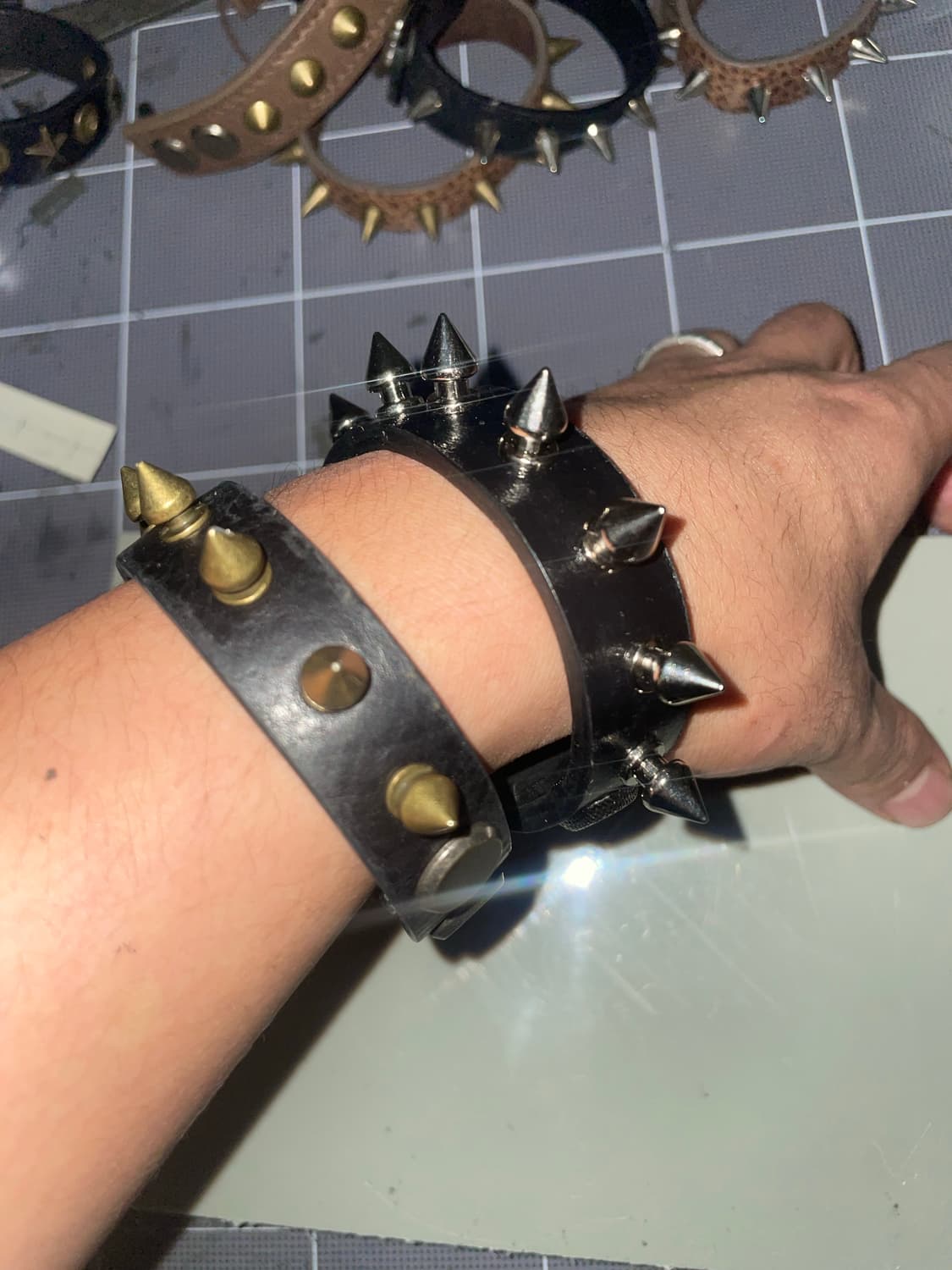 Studs leather bracelet (ver. 2) 상품이미지4