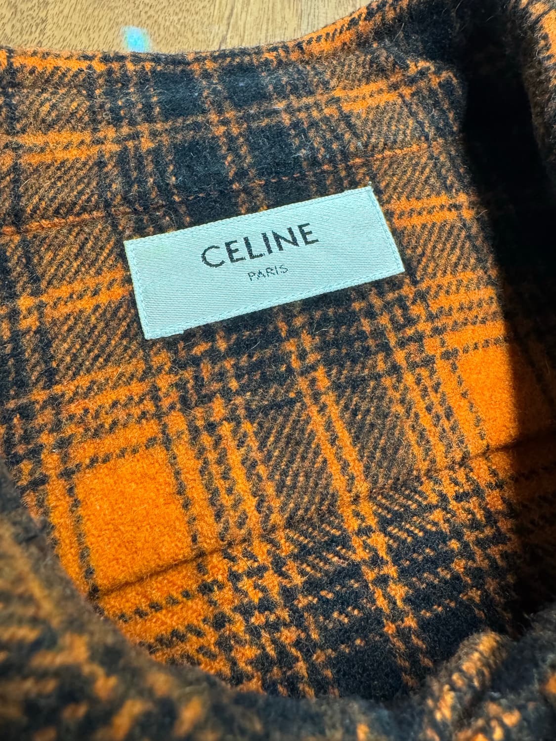 셀린느 루즈핏 울 플란넬 셔츠 40사이즈 상품이미지7