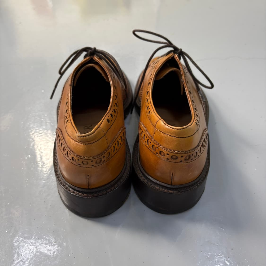 실측 바커 남성 가죽 윙팁 구두 0406J 상품이미지3