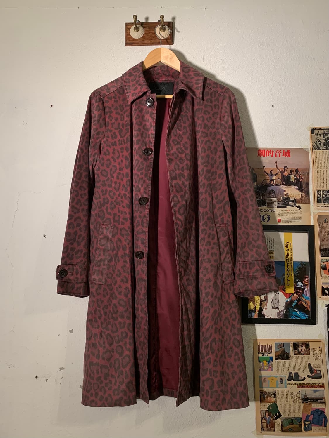 히스테릭 글래머 레오파드 벨벳 펭크 코트 상품이미지3