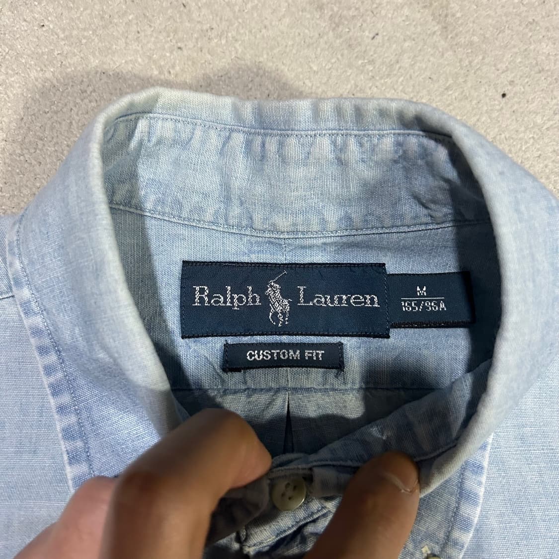 (M)폴로 데님셔츠 상품이미지3