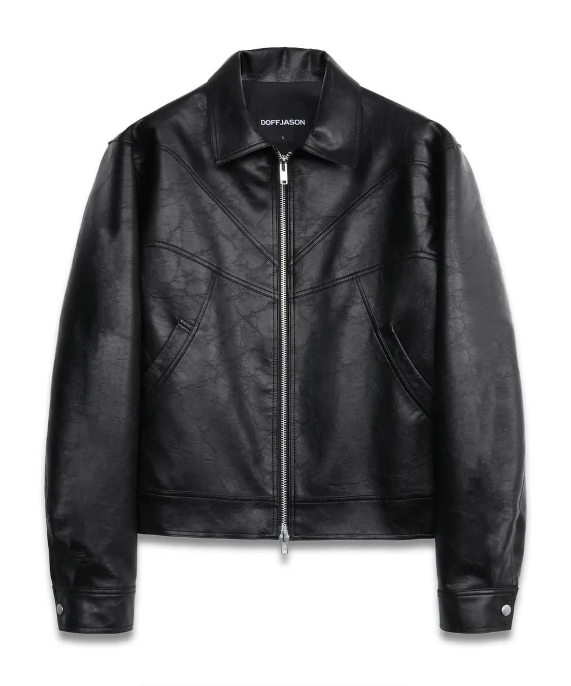 도프제이슨 러기드 앤틱 레더 자켓  상품이미지1