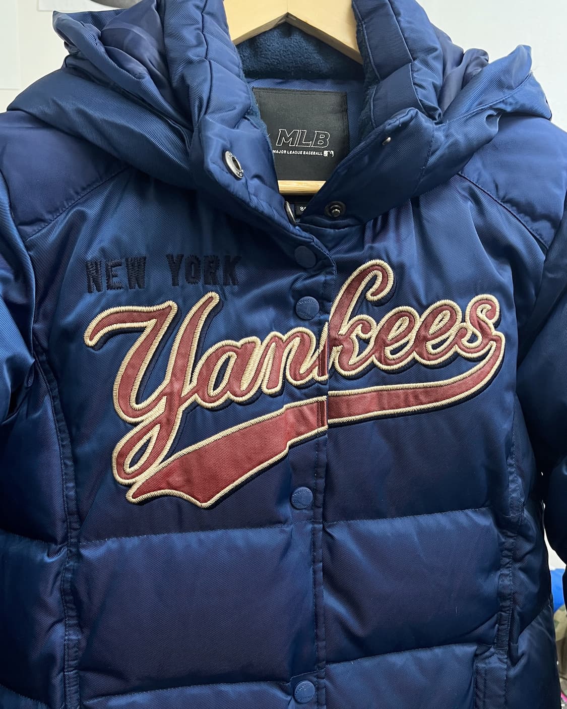 MLB 00s 뉴욕 양키즈 올드스쿨 패딩 점퍼 상품이미지6