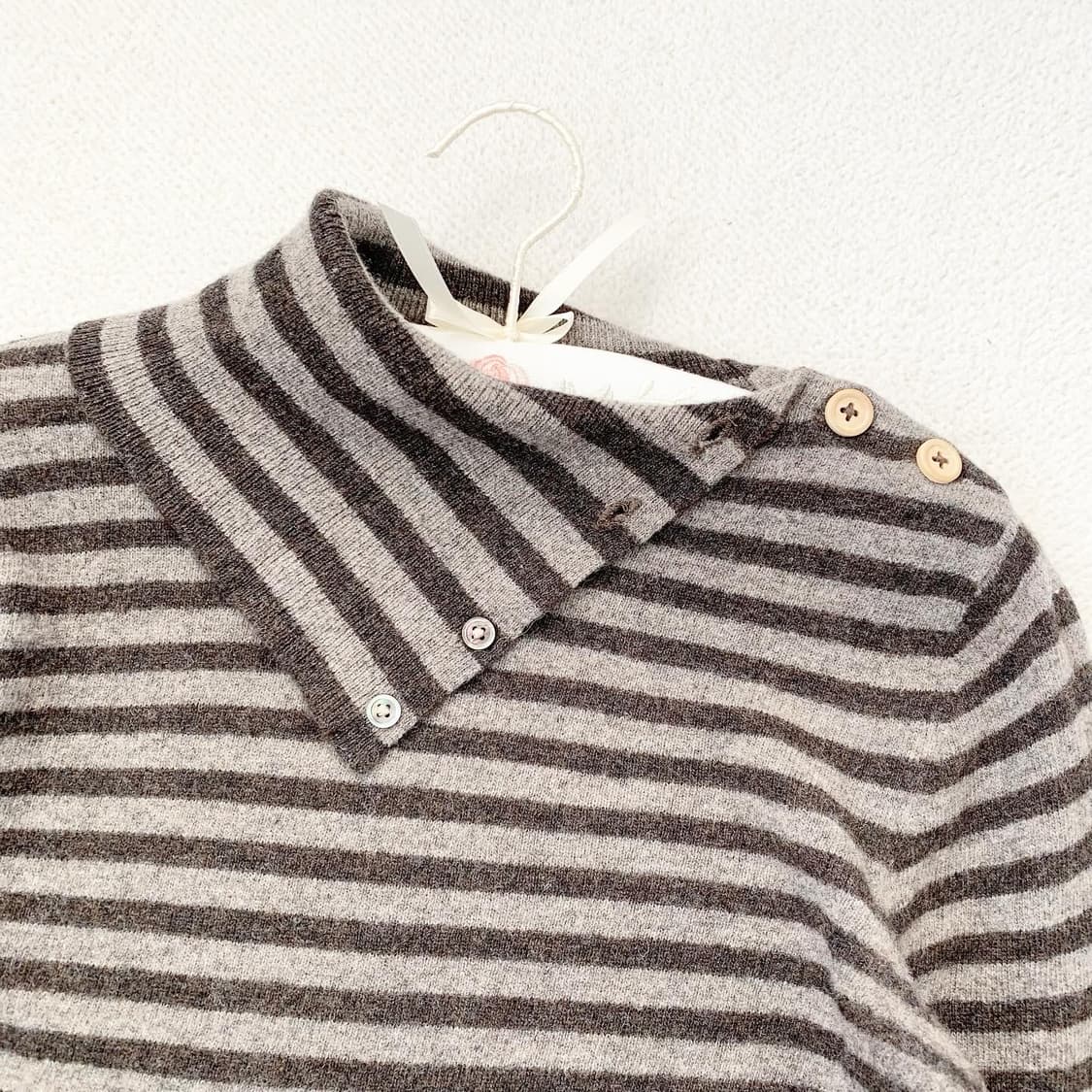 초코브라운 스트라이프 모리 롱슬리브 상품이미지2