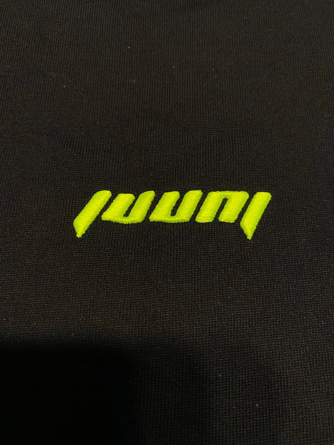 준지 백로고 반팔 100사이즈 네이비 형광 A급 판매중 상품이미지2