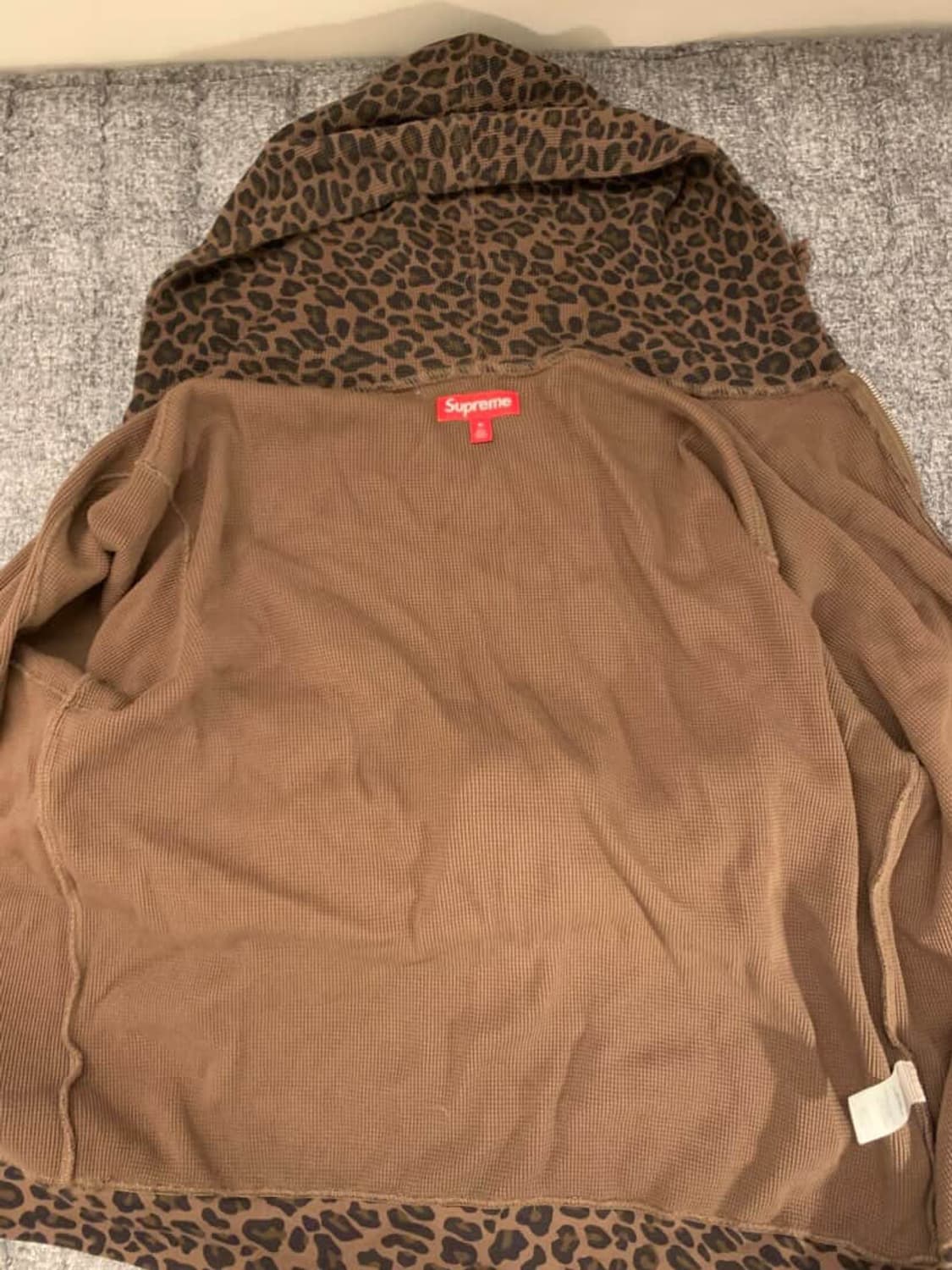 초 희귀 25ss 슈프림 써멀 후드집업 레오파드M 상품이미지4