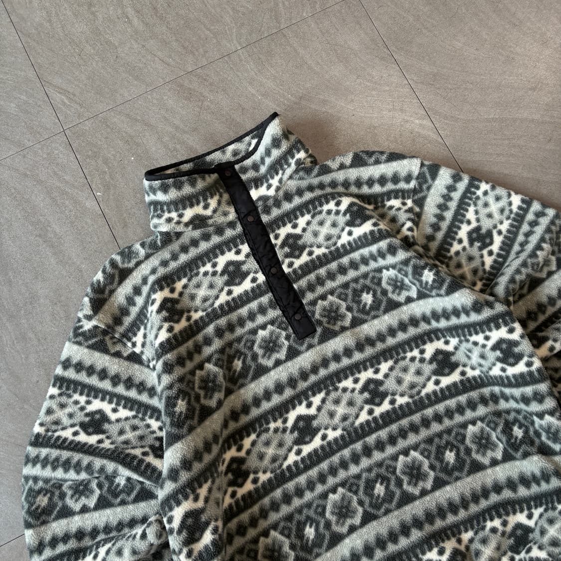 90s L.L.bean 90년대 미국 생산 엘엘빈 아즈텍 플리스 신칠라  상품이미지2