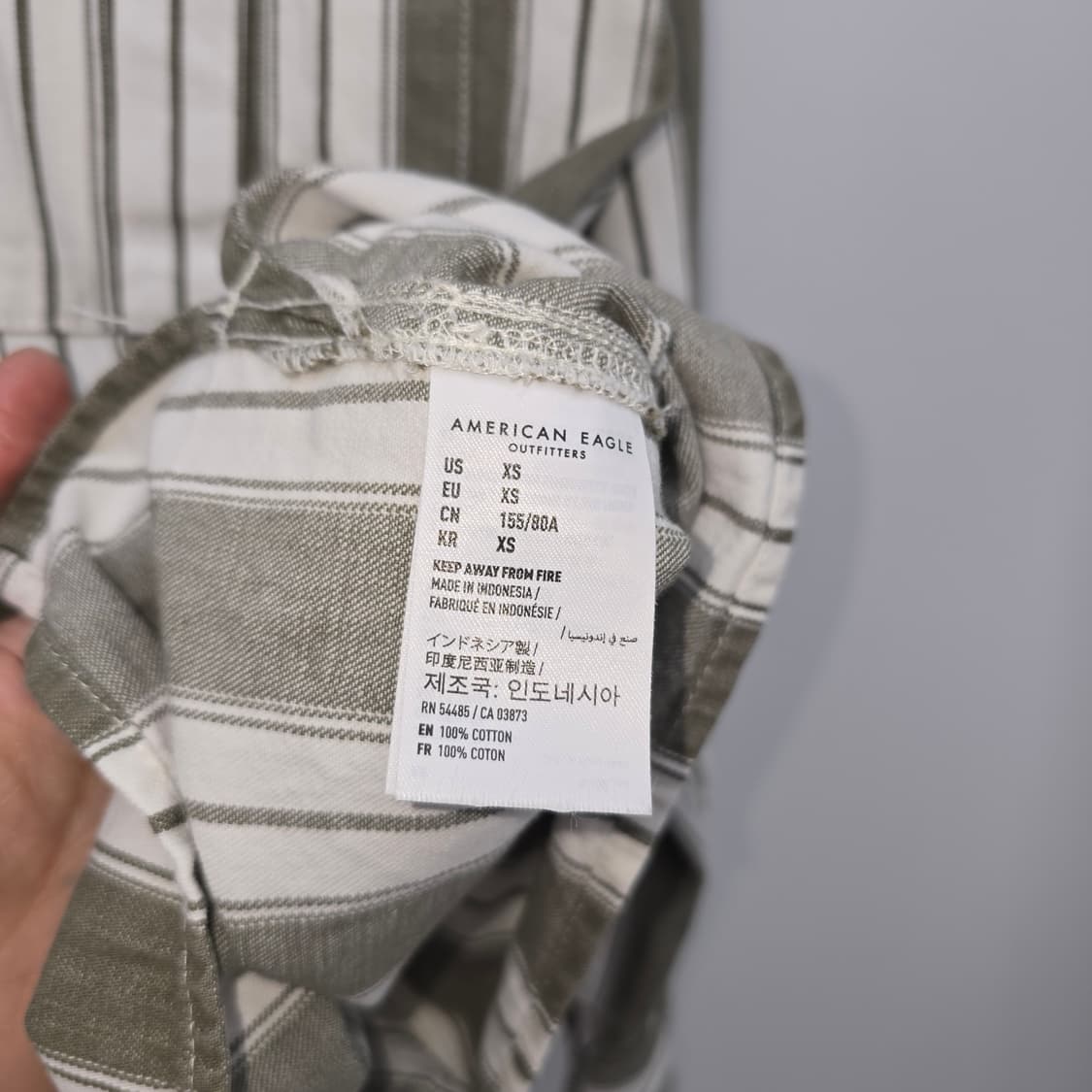 아메리칸이글 스트라이프 오버핏 셔츠  상품이미지6